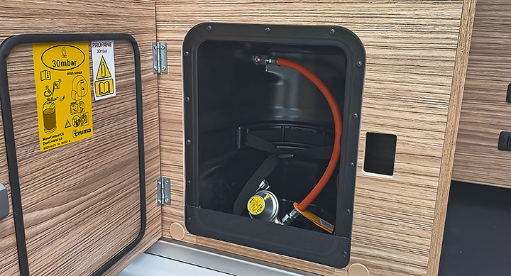 Nouveau coffre à gaz pour les fourgons aménagés Pilote.